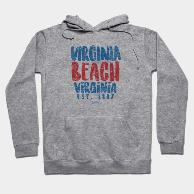 Virginia Beach, Virginia, Est. 1887 Hoodie by jcombs
